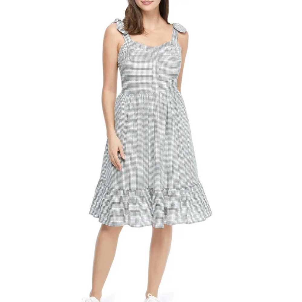 Gal Meets Glam Nancy Ties Gingham Sundress 10